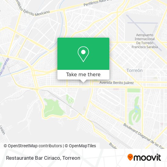 Mapa de Restaurante Bar Ciriaco