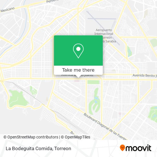 Mapa de La Bodeguita Comida
