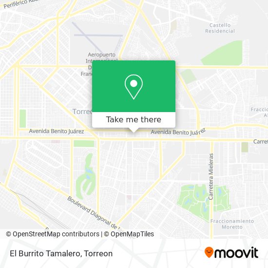 Mapa de El Burrito Tamalero