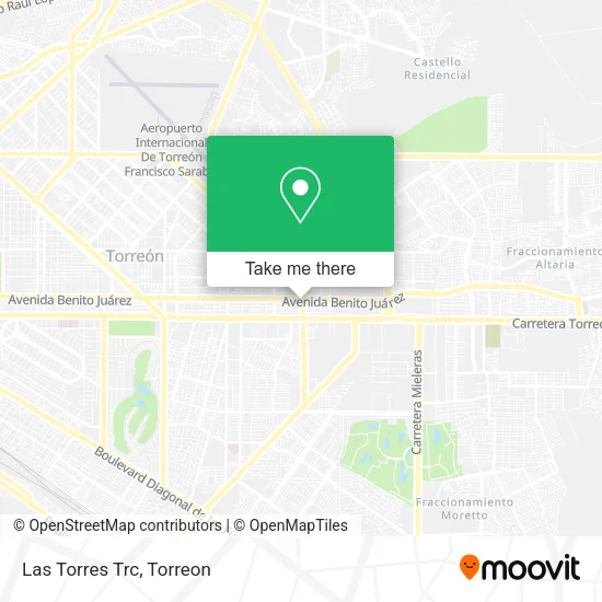 Las Torres Trc map