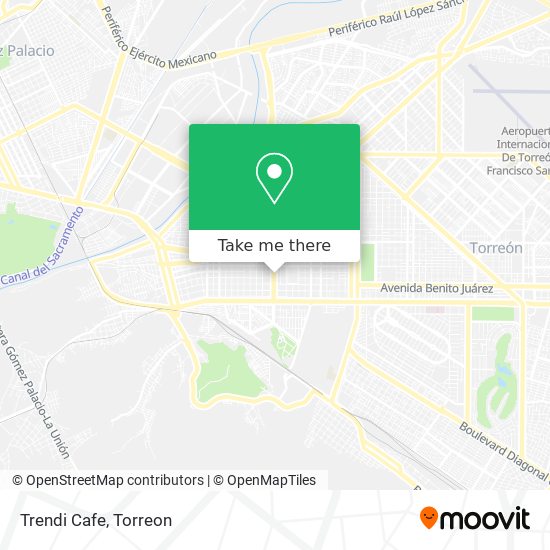 Trendi Cafe map