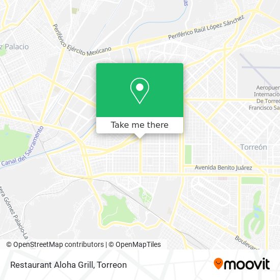 Mapa de Restaurant Aloha Grill
