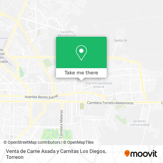 Venta de Carne Asada y Carnitas Los Diegos map