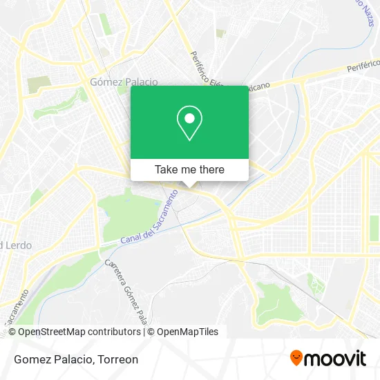 Gomez Palacio map