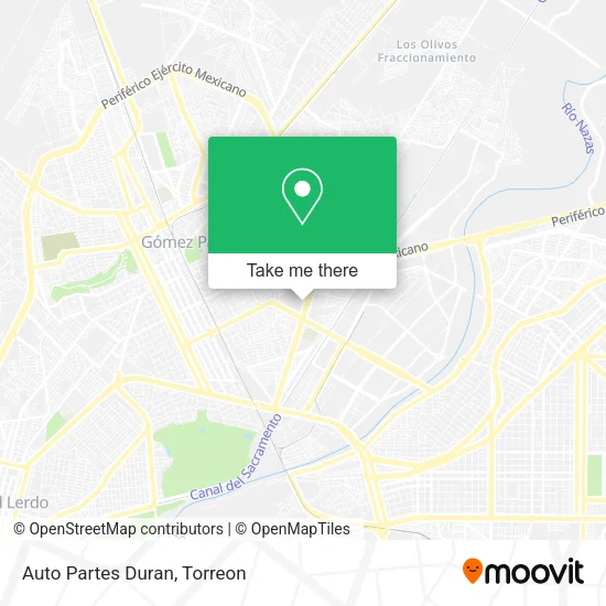 Auto Partes Duran map