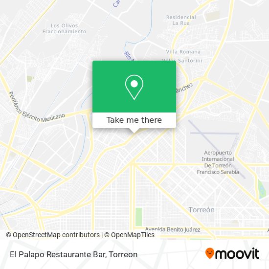 El Palapo Restaurante Bar map