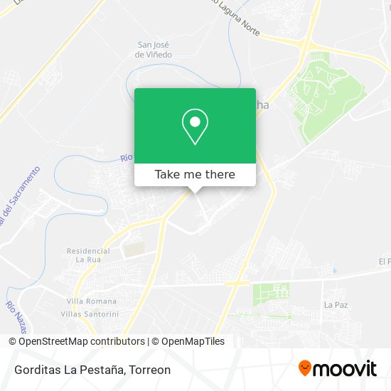 Mapa de Gorditas La Pestaña