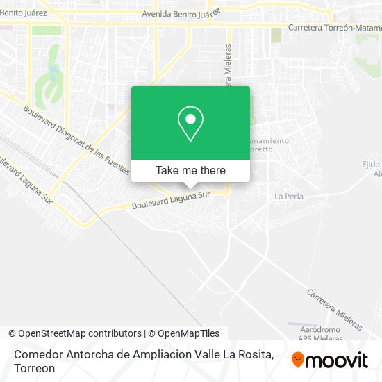 Comedor Antorcha de Ampliacion Valle La Rosita map
