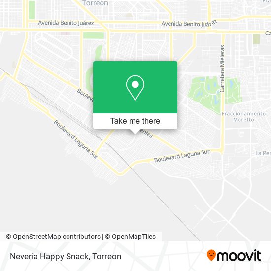 Mapa de Neveria Happy Snack