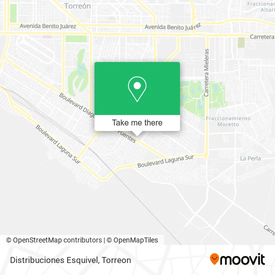 Distribuciones Esquivel map
