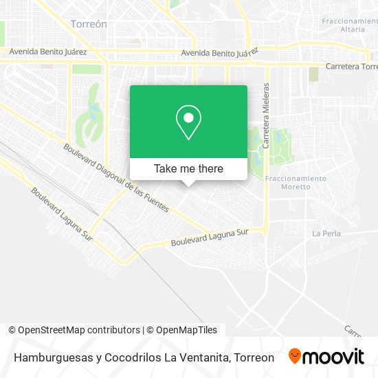 Mapa de Hamburguesas y Cocodrilos La Ventanita