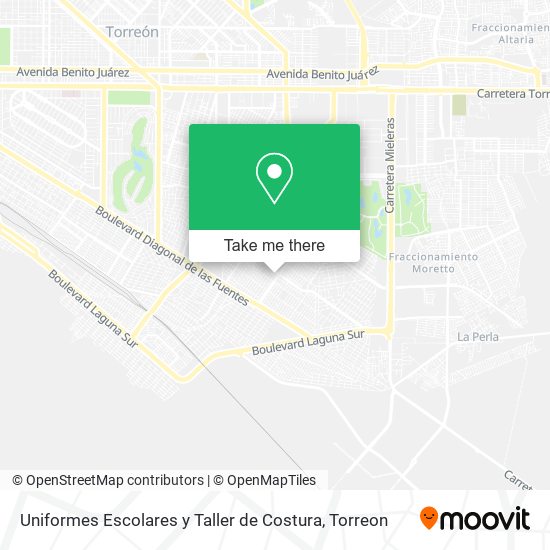 Mapa de Uniformes Escolares y Taller de Costura