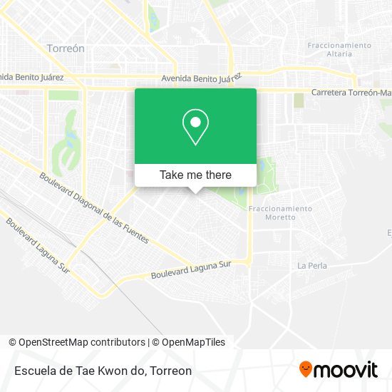 Mapa de Escuela de Tae Kwon do