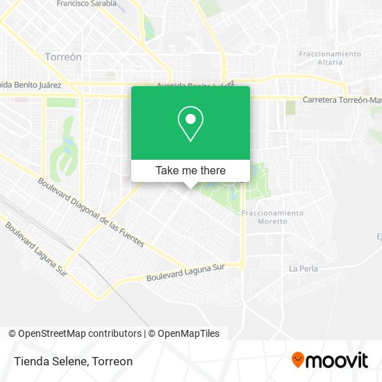 Mapa de Tienda Selene