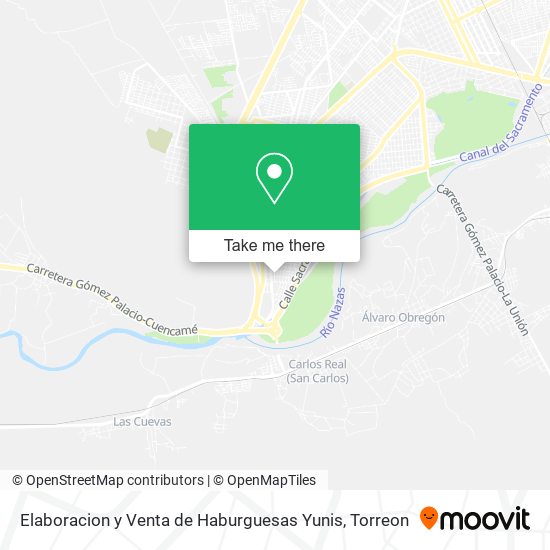 Mapa de Elaboracion y Venta de Haburguesas Yunis