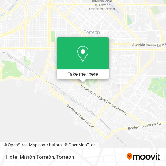 Hotel Misión Torreón map