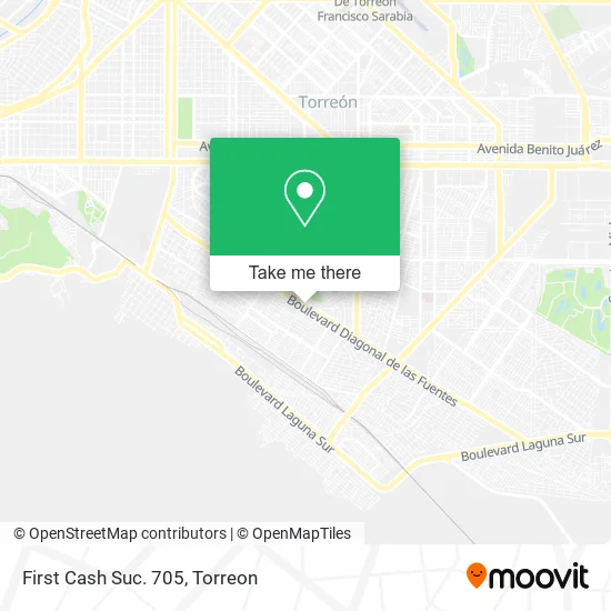 Mapa de First Cash Suc. 705