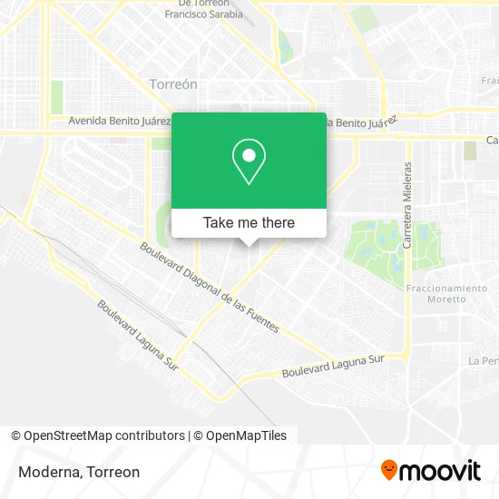Mapa de Moderna