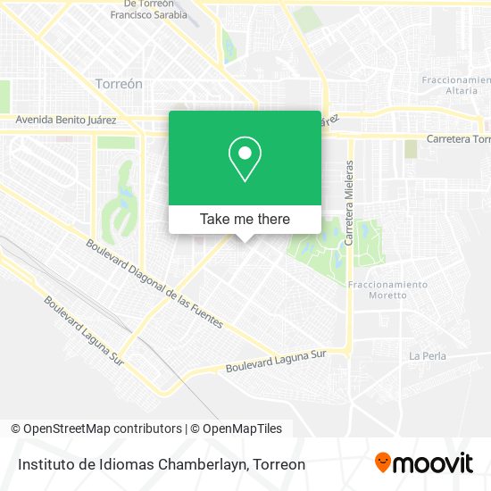 Mapa de Instituto de Idiomas Chamberlayn