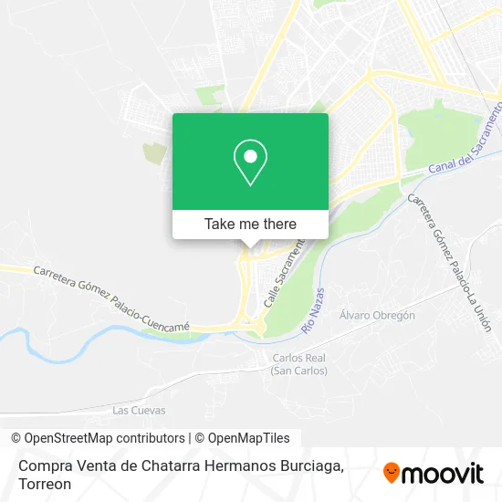 Compra Venta de Chatarra Hermanos Burciaga map