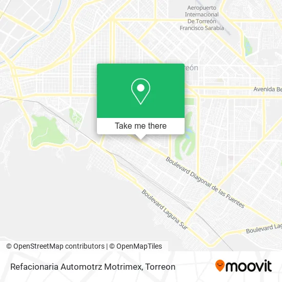 Refacionaria Automotrz Motrimex map