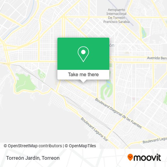 Torreón Jardín map