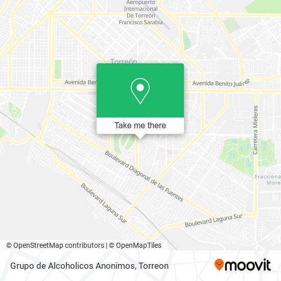 Grupo de Alcoholicos Anonimos map