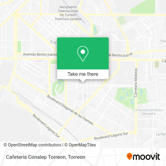 Cafeteria Conalep Torreon map