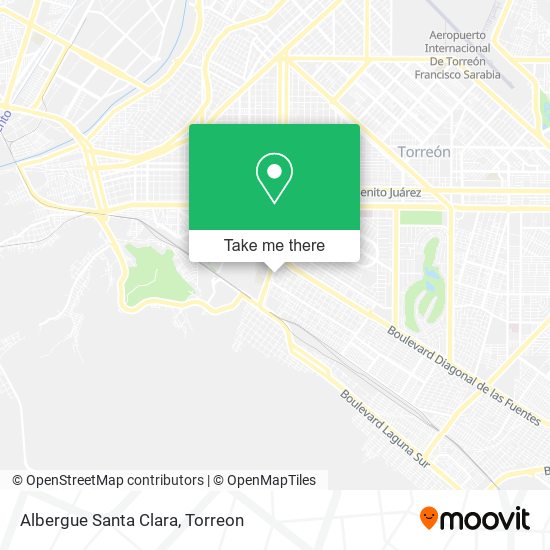 Albergue Santa Clara map