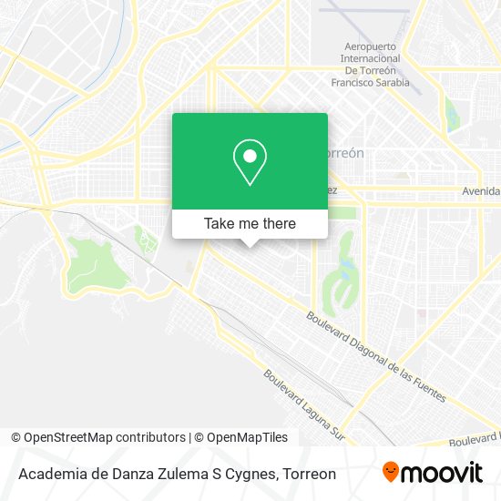 Mapa de Academia de Danza Zulema S Cygnes