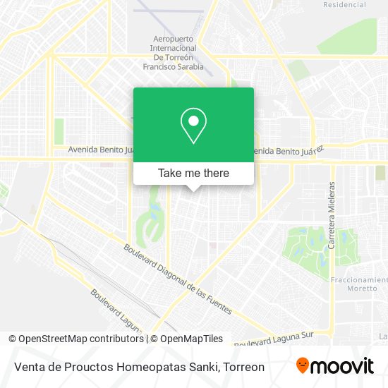 Venta de Prouctos Homeopatas Sanki map