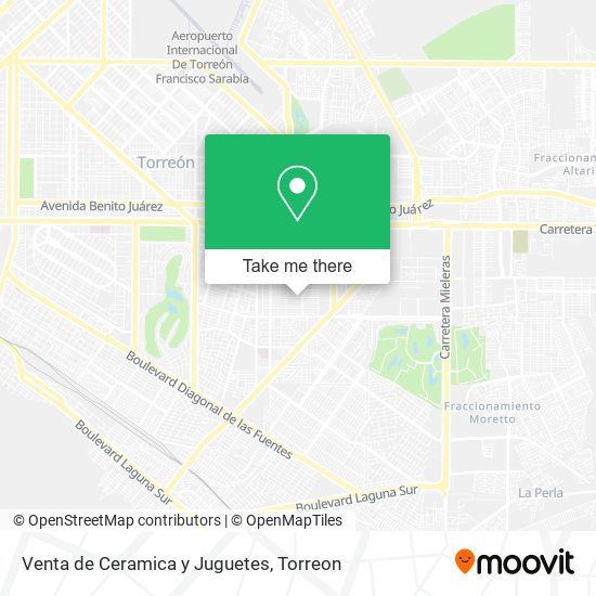 Venta de Ceramica y Juguetes map