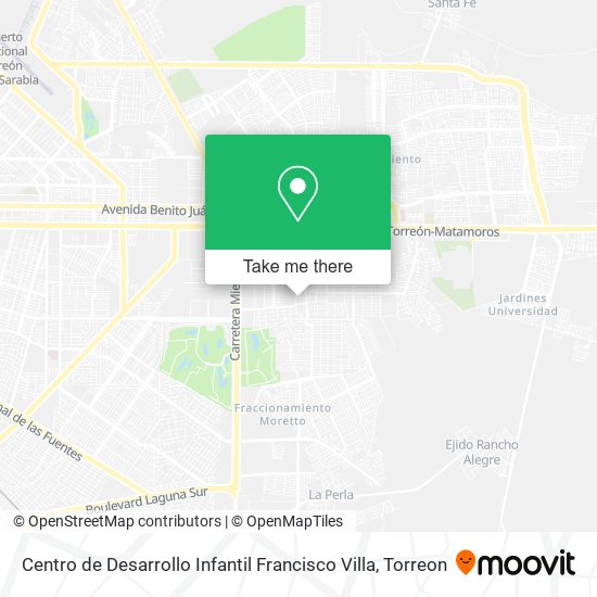 Mapa de Centro de Desarrollo Infantil Francisco Villa
