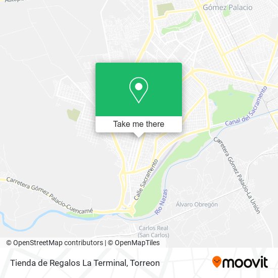 Tienda de Regalos La Terminal map