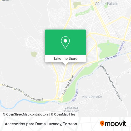 Mapa de Accesorios para Dama Luvandy