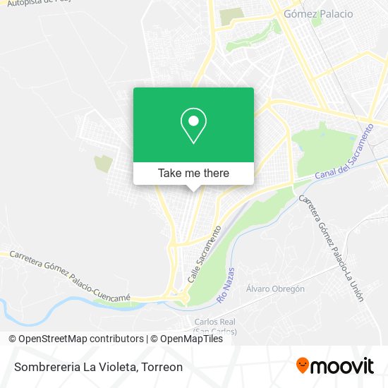 Sombrereria La Violeta map