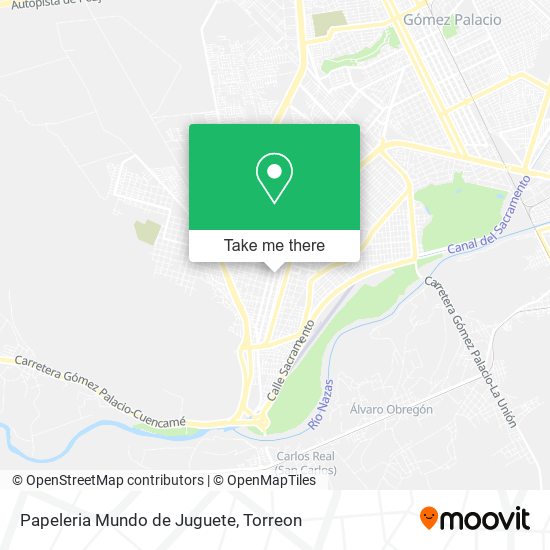 Papeleria Mundo de Juguete map