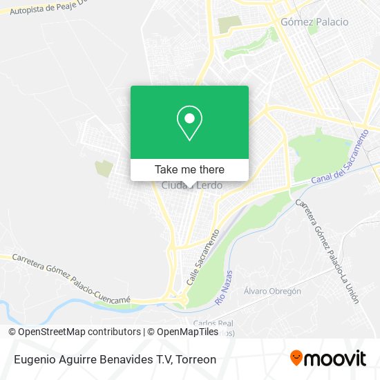 Mapa de Eugenio Aguirre Benavides T.V