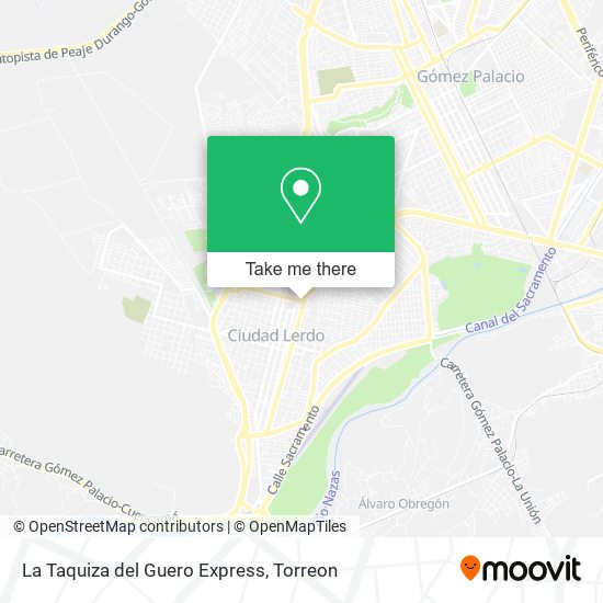 La Taquiza del Guero Express map