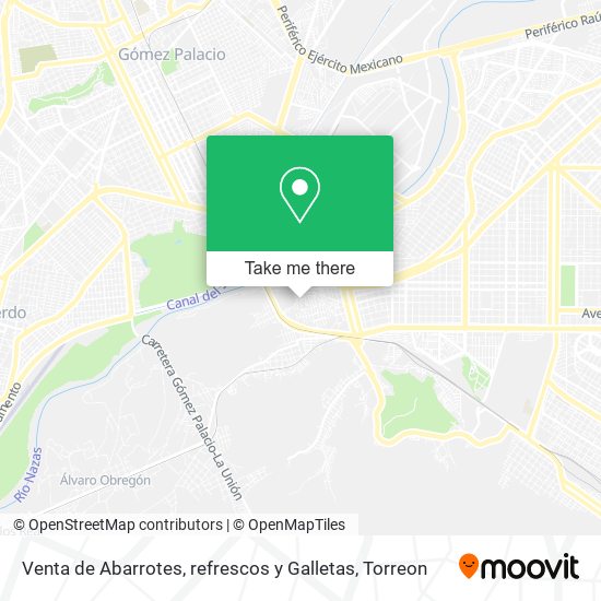 Venta de Abarrotes, refrescos y Galletas map