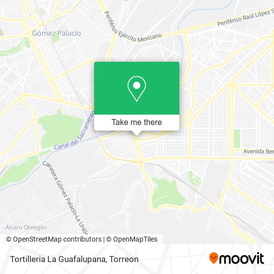 Tortilleria La Guafalupana map