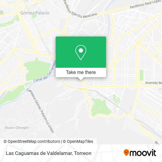 Las Caguamas de Valdelamar map