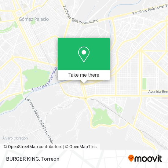 BURGER KING map