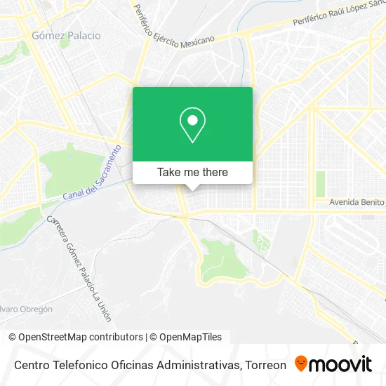 Centro Telefonico Oficinas Administrativas map