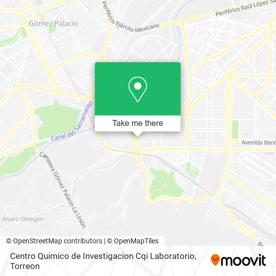 Mapa de Centro Quimico de Investigacion Cqi Laboratorio