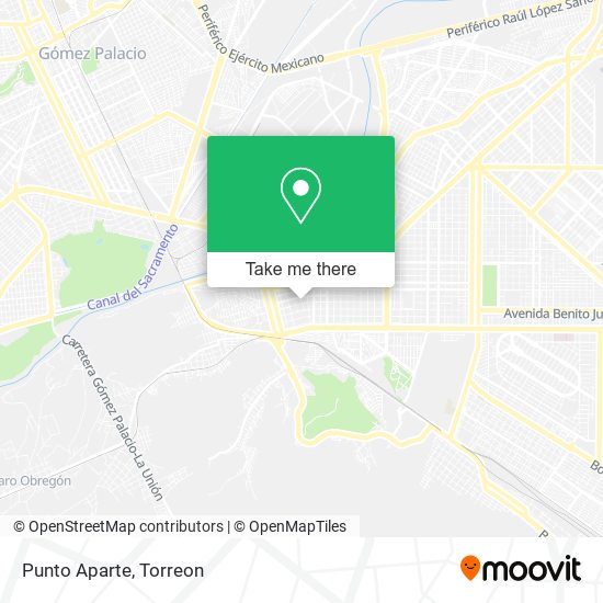 Mapa de Punto Aparte