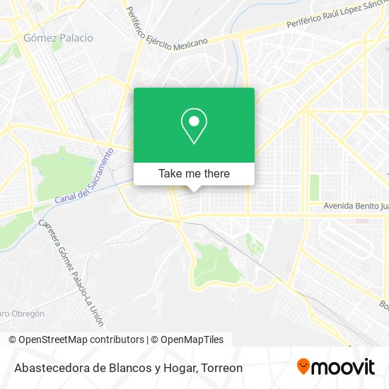 Abastecedora de Blancos y Hogar map