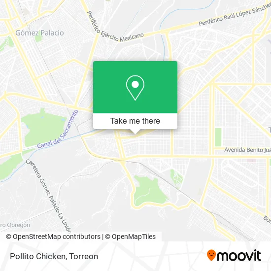 Pollito Chicken map