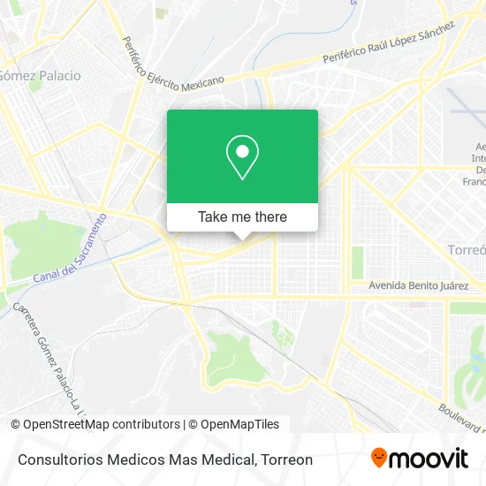 Mapa de Consultorios Medicos Mas Medical