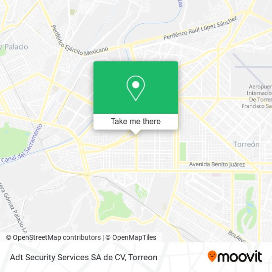 Mapa de Adt Security Services SA de CV